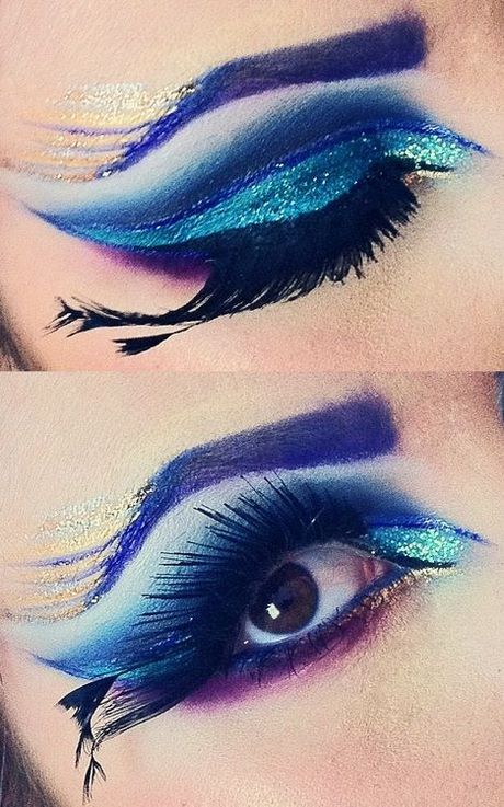 peacock-eye-makeup-60_7 Pauwoogmake-up
