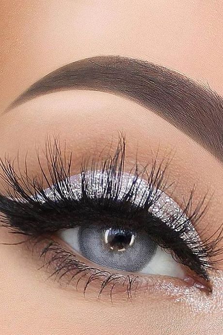 silver-eye-makeup-33 Zilveren oog make-up
