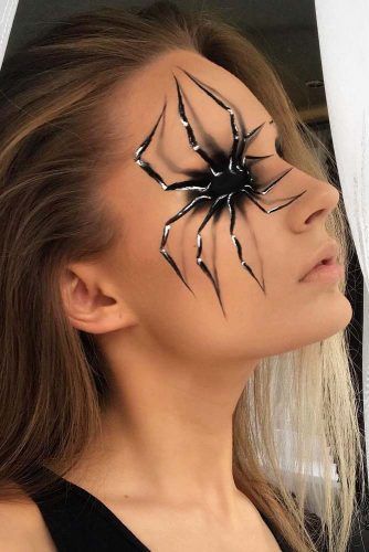 3d spider make-up tutorial