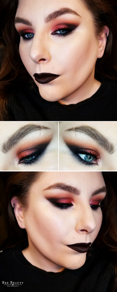 black-and-red-makeup-tutorial-62 Zwart en rood make-up tutorial