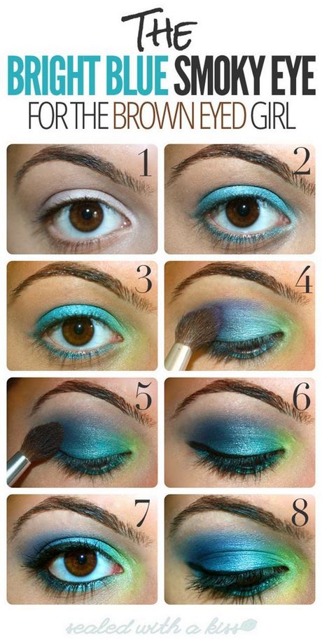 blue-makeup-tutorial-for-brown-eyes-07_15 Blauwe make - up tutorial voor bruine ogen