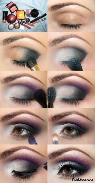 blue-makeup-tutorial-for-brown-eyes-07_16 Blauwe make - up tutorial voor bruine ogen