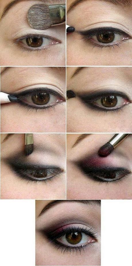 blue-makeup-tutorial-for-brown-eyes-07_18 Blauwe make - up tutorial voor bruine ogen