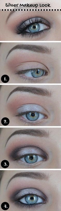 blue-silver-makeup-tutorial-34_13 Blauw Zilver Make-up tutorial