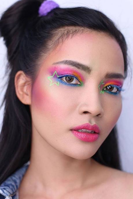 bright-neon-makeup-tutorial-93_15 Bright neon make-up tutorial