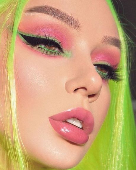 bright-neon-makeup-tutorial-93_3 Bright neon make-up tutorial