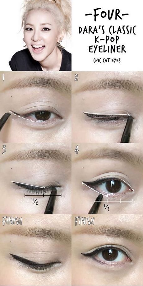 Cat eye make - up tutorial voor Aziatische ogen