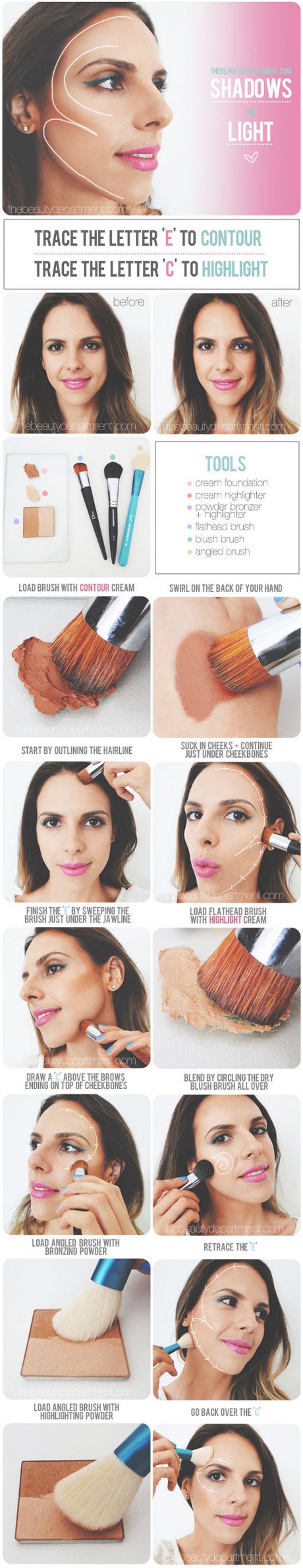 contour-makeup-tutorial-with-powder-77_11 Contour make-up tutorial met poeder