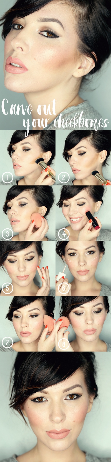 contour-makeup-tutorial-with-powder-77_6 Contour make-up tutorial met poeder