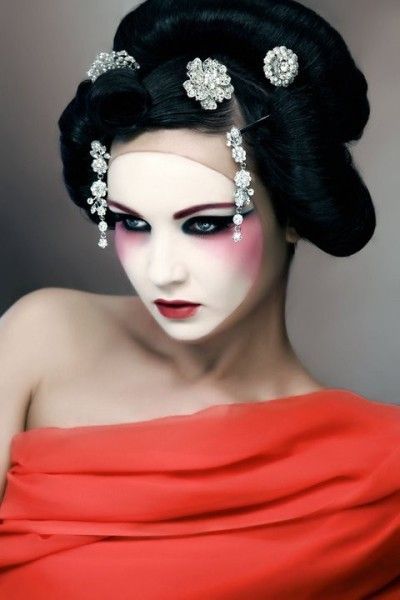Leuke geisha make-up tutorial