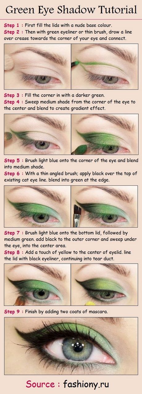 dark-green-eyes-makeup-tutorial-31_11 Donkergroene ogen make-up tutorial