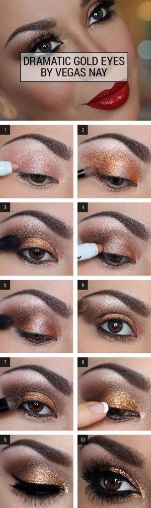 dark-green-eyes-makeup-tutorial-31_4 Donkergroene ogen make-up tutorial