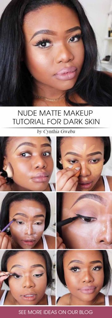 Donkere huid make-up tutorial 2022