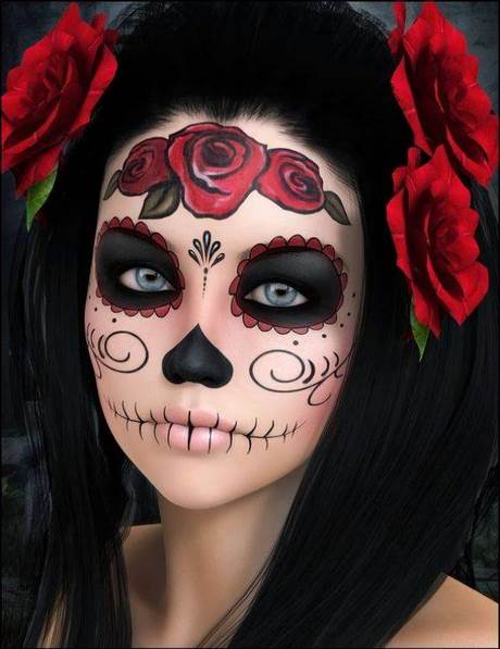 easy-mexican-sugar-skull-makeup-tutorial-73_18 Gemakkelijk Mexicaanse suiker schedel make-up tutorial