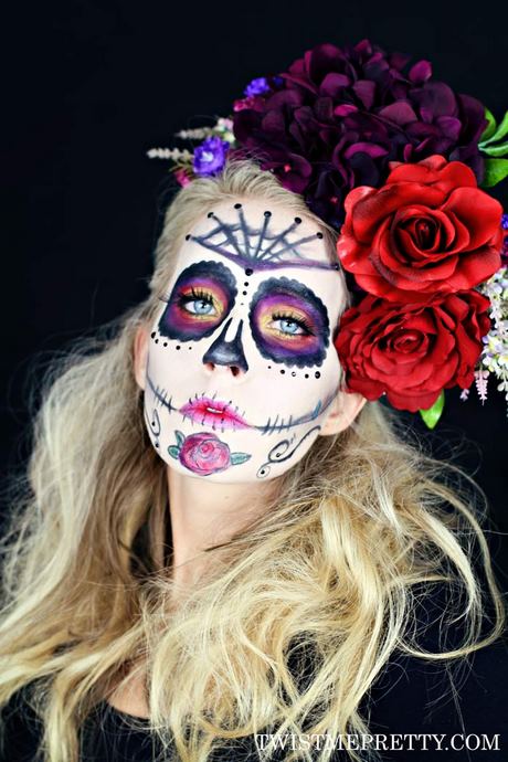 easy-mexican-sugar-skull-makeup-tutorial-73_4 Gemakkelijk Mexicaanse suiker schedel make-up tutorial