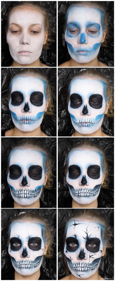 Gemakkelijk schedel gezicht make-up tutorial