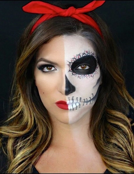 easy-skull-face-makeup-tutorial-96_3 Gemakkelijk schedel gezicht make-up tutorial
