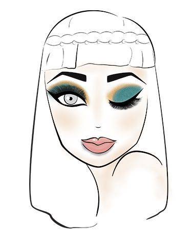 egyptian-princess-makeup-tutorial-90_6 Egyptische prinses make-up tutorial