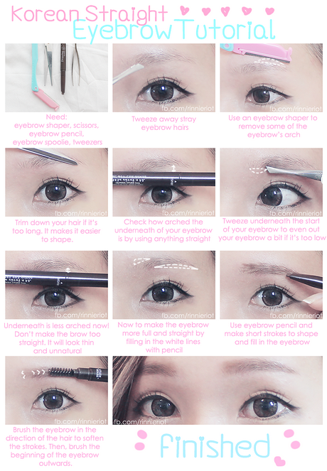 eyebrow-makeup-tutorial-asian-33 Wenkbrauw make-up tutorial Aziatisch