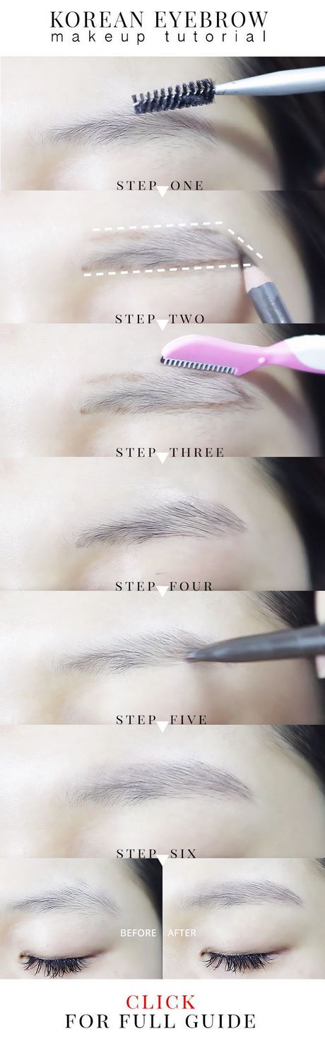 eyebrow-makeup-tutorial-asian-33_6 Wenkbrauw make-up tutorial Aziatisch