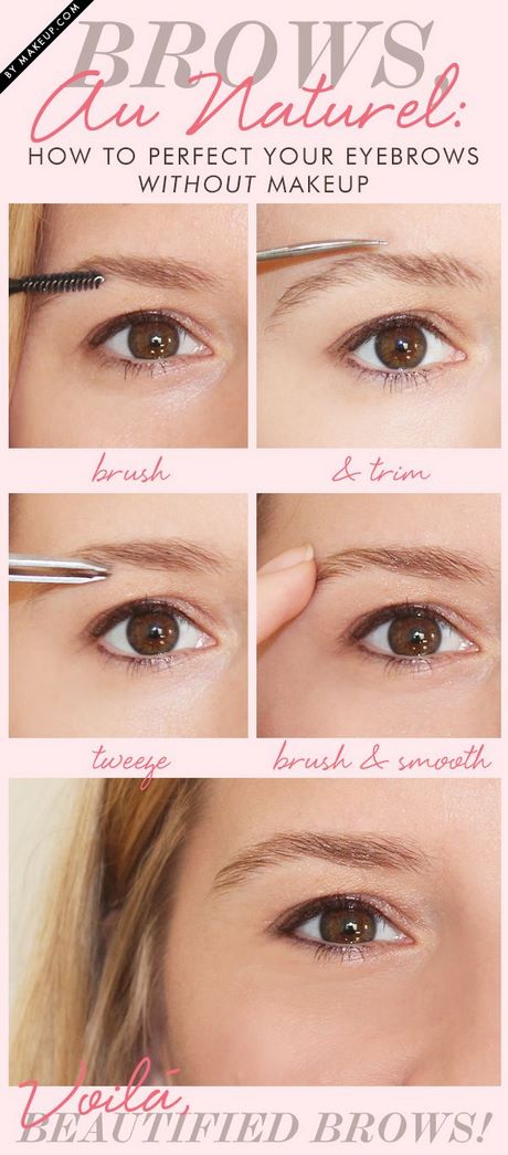 eyebrow-makeup-tutorial-without-plucking-03_14 Wenkbrauw make-up tutorial zonder plukken