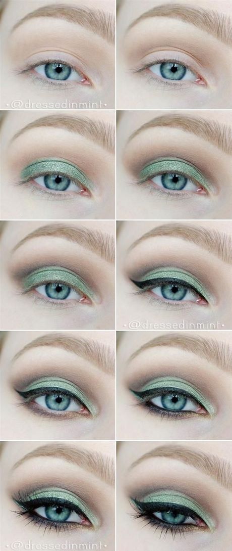 eyeshadow-makeup-tutorial-for-green-eyes-33_6 Oogschaduw make - up tutorial voor groene ogen
