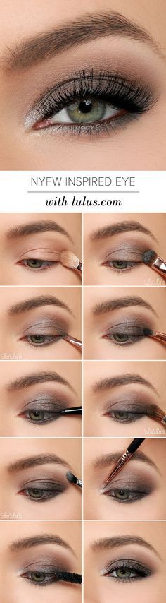 Make - up tutorial voor bruine ogen voor school