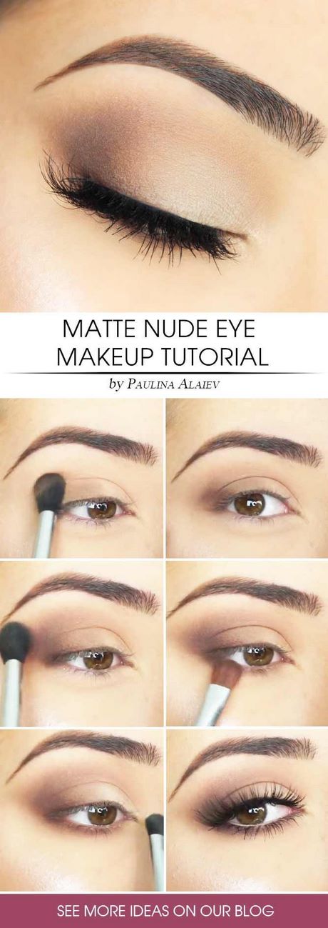 matte-brown-eye-makeup-tutorial-95_9 Mat bruin oog make-up tutorial