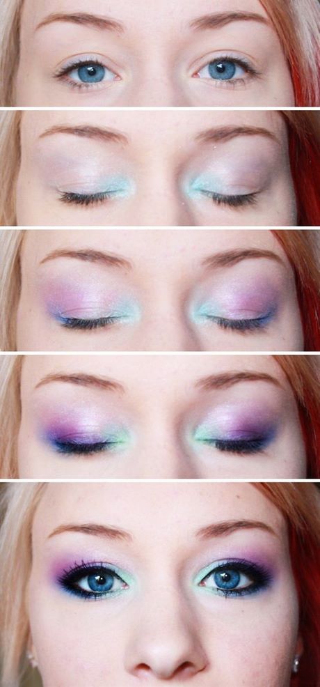 mermaid-eyes-makeup-tutorial-49 Zeemeermin ogen make-up tutorial
