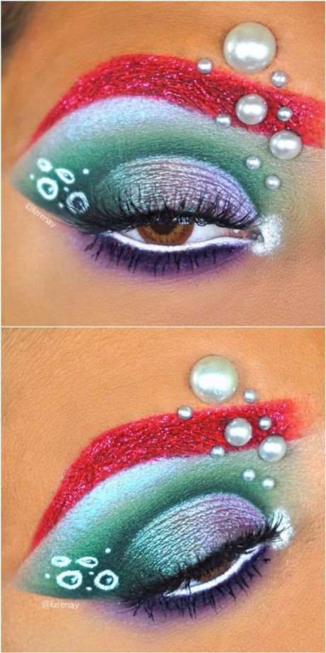mermaid-eyes-makeup-tutorial-49_2 Zeemeermin ogen make-up tutorial
