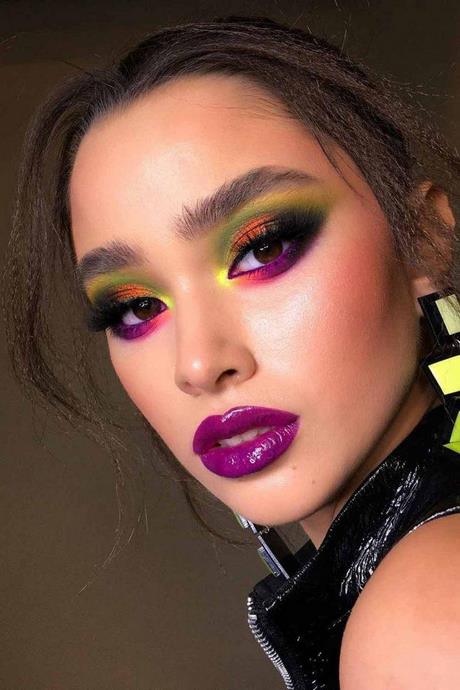 Roze en oranje make-up tutorial