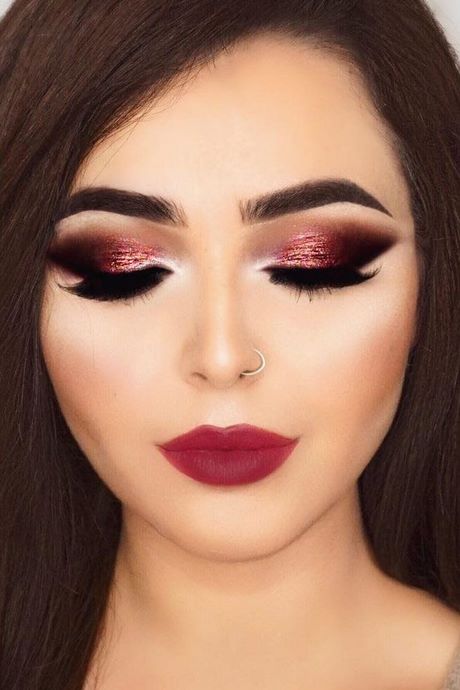 red-glitter-makeup-tutorial-67_10 Rode glitter make-up tutorial