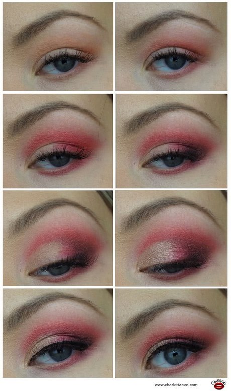 red-glitter-makeup-tutorial-67_17 Rode glitter make-up tutorial