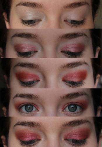 red-glitter-makeup-tutorial-67_7 Rode glitter make-up tutorial
