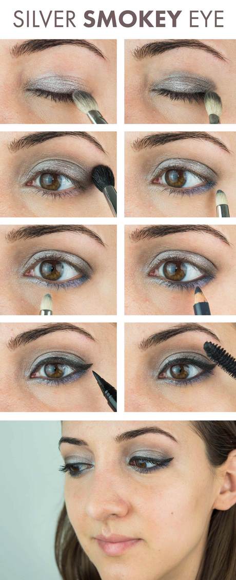 silver-smokey-eye-makeup-tutorial-09_16 Zilveren smokey eye make-up tutorial