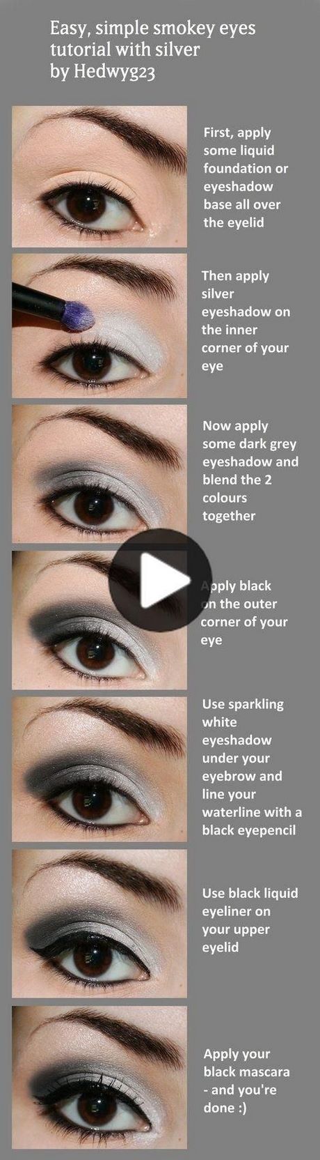 silver-smokey-eye-makeup-tutorial-09_17 Zilveren smokey eye make-up tutorial