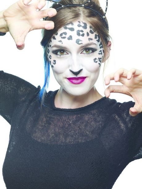 white-leopard-makeup-tutorial-48 White leopard make-up tutorial