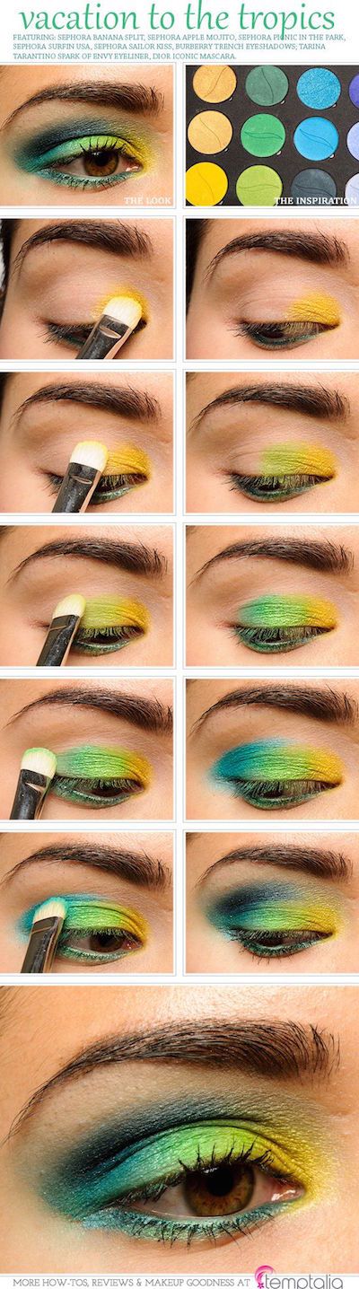 yellow-eyeshadow-makeup-tutorial-00_7 Gele oogschaduw make-up tutorial