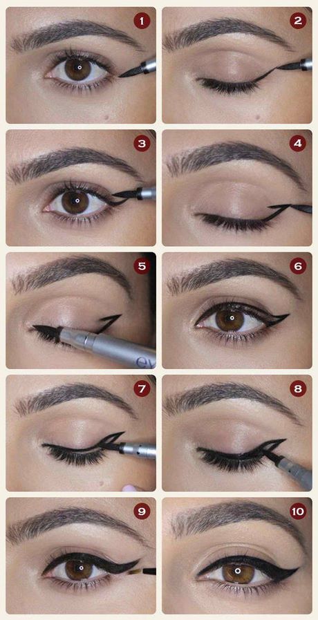 7-different-eyeliners-makeup-tutorial-14 7 verschillende eyeliners make-up tutorial