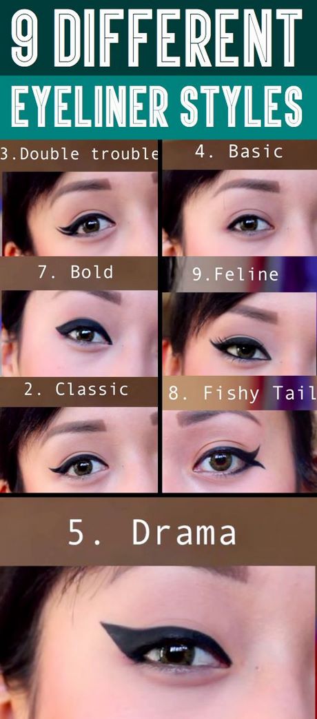 7 verschillende eyeliners make-up tutorial