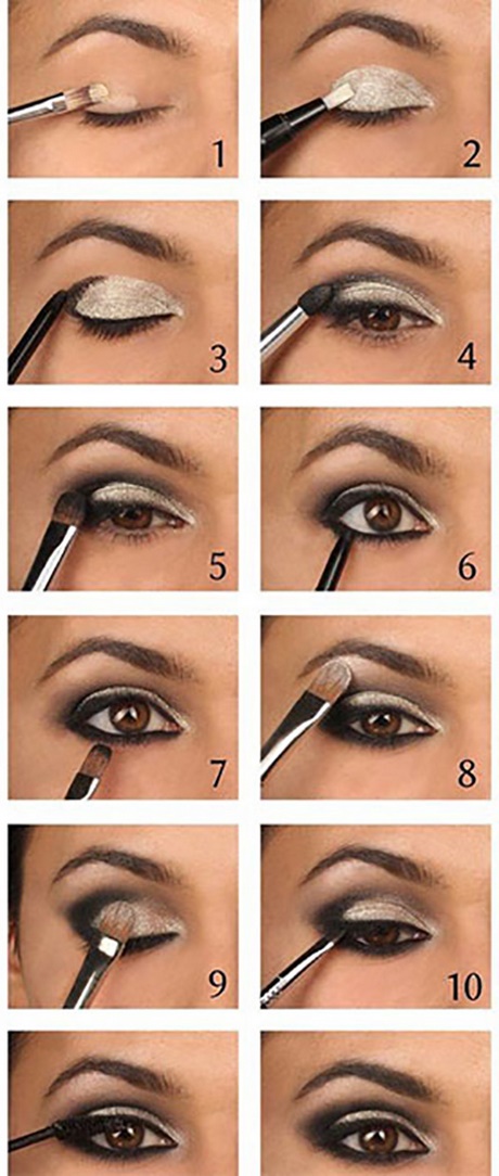 black-and-gold-smokey-eye-makeup-tutorial-85_4 Zwarte en gouden smokey eye make-up tutorial