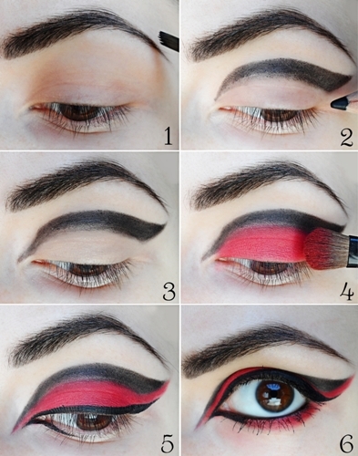 black-glitter-makeup-tutorial-05_4 Zwarte glitter make-up tutorial