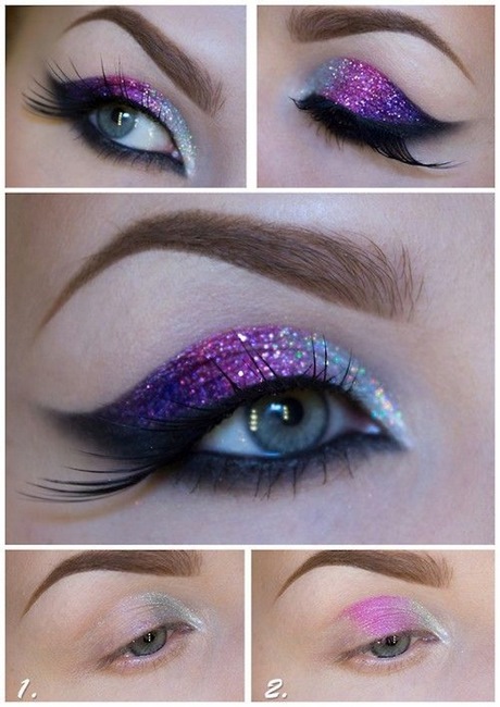 blue-glitter-eye-makeup-tutorial-16_8 Blauwe glitter oog make-up tutorial