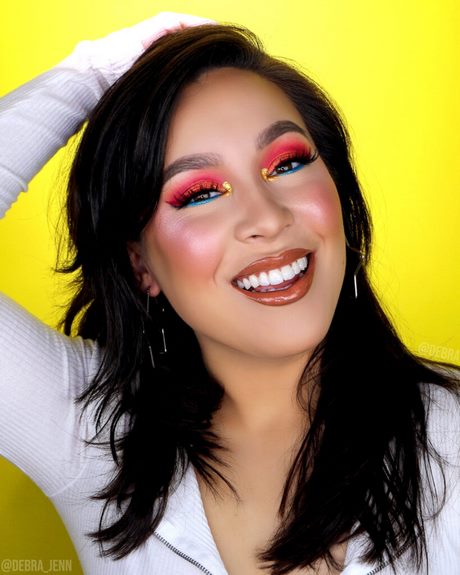 bright-colored-makeup-tutorials-84_13 Helder gekleurde make-up tutorials