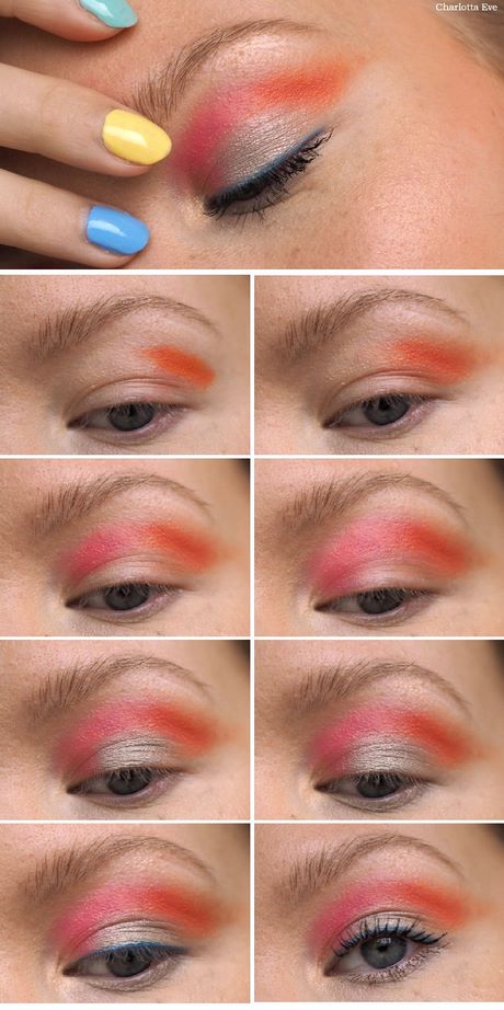 bright-colored-makeup-tutorials-84_4 Helder gekleurde make-up tutorials