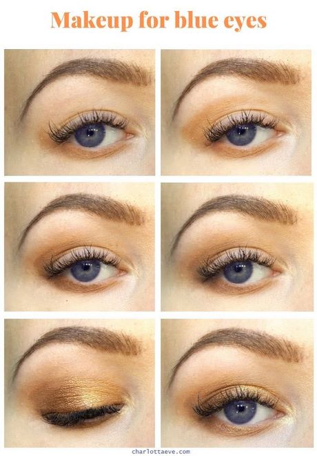 bronze-makeup-tutorial-for-blue-eyes-75_11 Bronzen make-up tutorial voor blauwe ogen