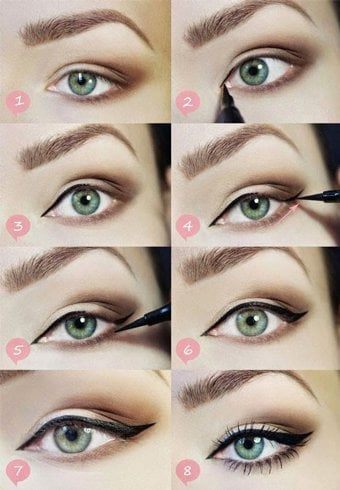 cat-eye-makeup-tutorial-for-big-eyes-29_8 Cat eye make-up tutorial voor grote ogen