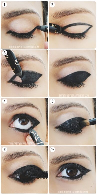cat-eyes-makeup-tutorial-for-brown-eyes-16_10 Cat eyes make-up tutorial voor bruine ogen