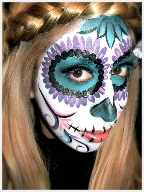dead-of-the-dead-makeup-tutorial-09_15 Dood van de dode make-up tutorial