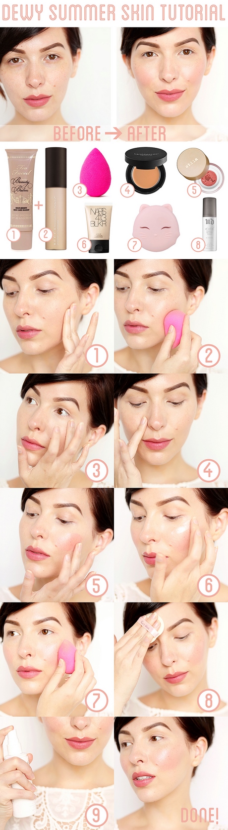 Dewy glow make-up tutorial
